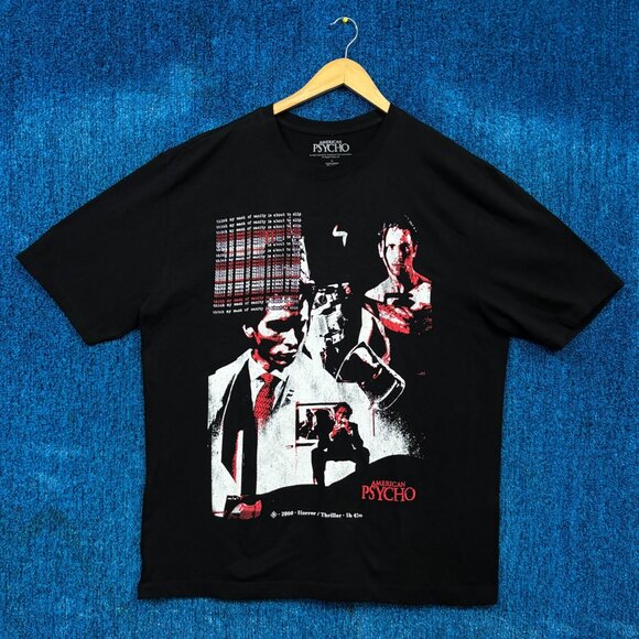American Psycho Patrick Bateman Horror Thriller Movie Tee L - Picture 1 of 4